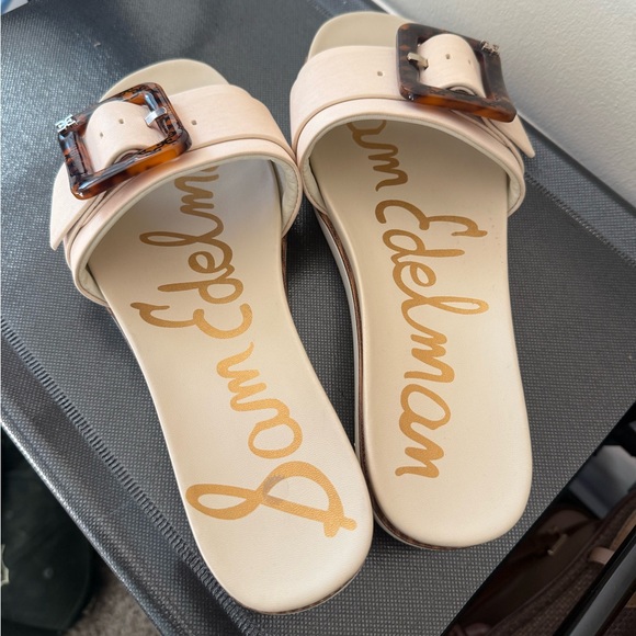 Sam Edelman Ariane Slide Sandal - Leather Modern Ivory - Picture 6 of 8